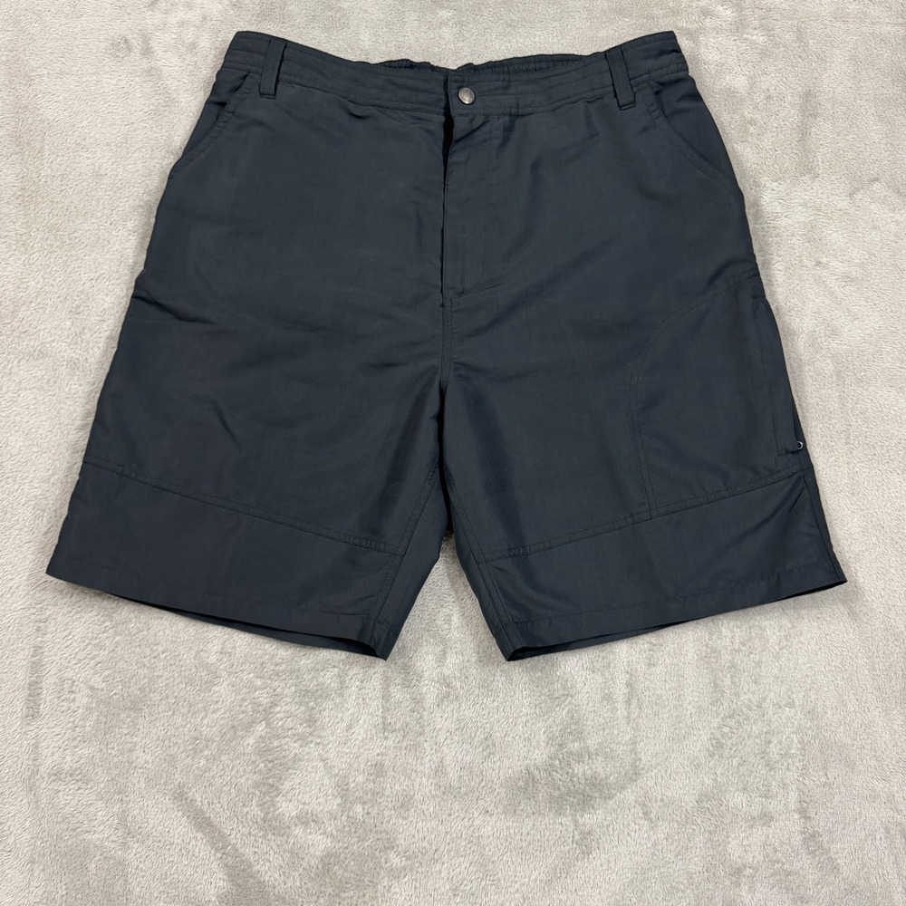 Mountain Club‎ Shorts Mens XXL Blue Ripstop Performance Hiking 9" Inseam Zip Dry